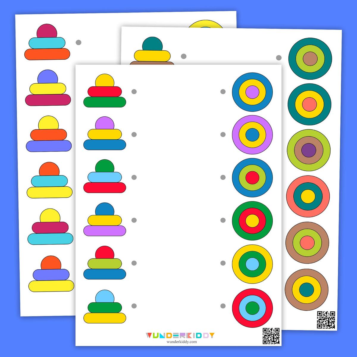 Printable Pattern Grid Worksheets For Preschool And Kids