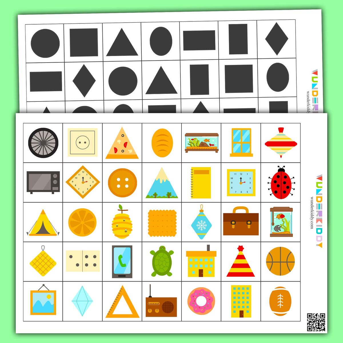 Printable Shape Size Sorting Activity For Children