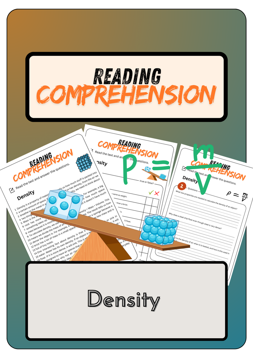 Reading Comprehension Density Solutions Made By Teachers