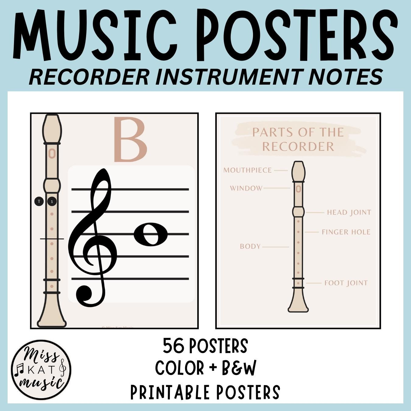 Recorder Notes Etsy