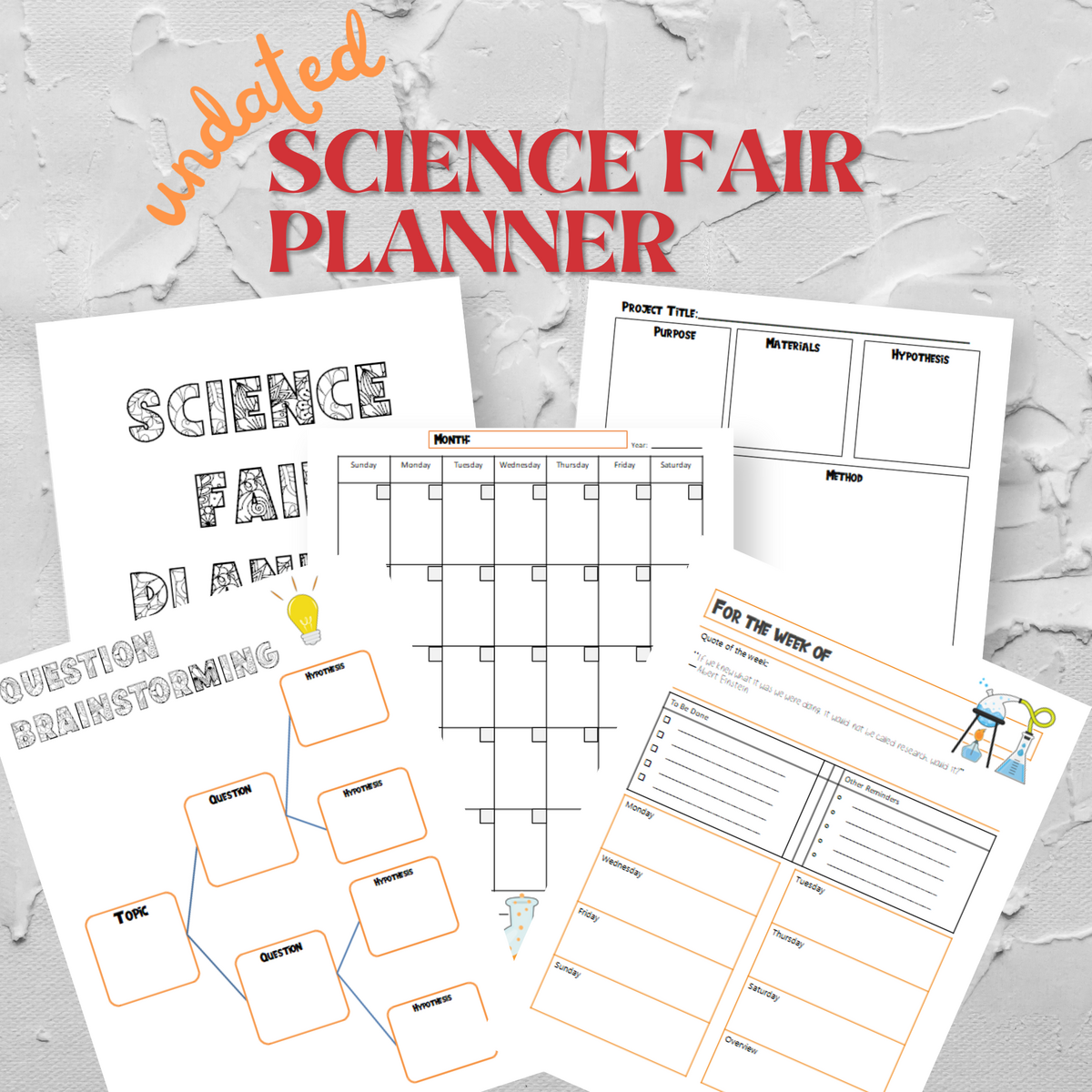 Step By Step Science Fair Project Planner For Homeschoolers