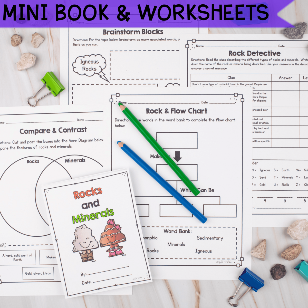 Science Rocks And Minerals 1st 2nd Grade MagiCore
