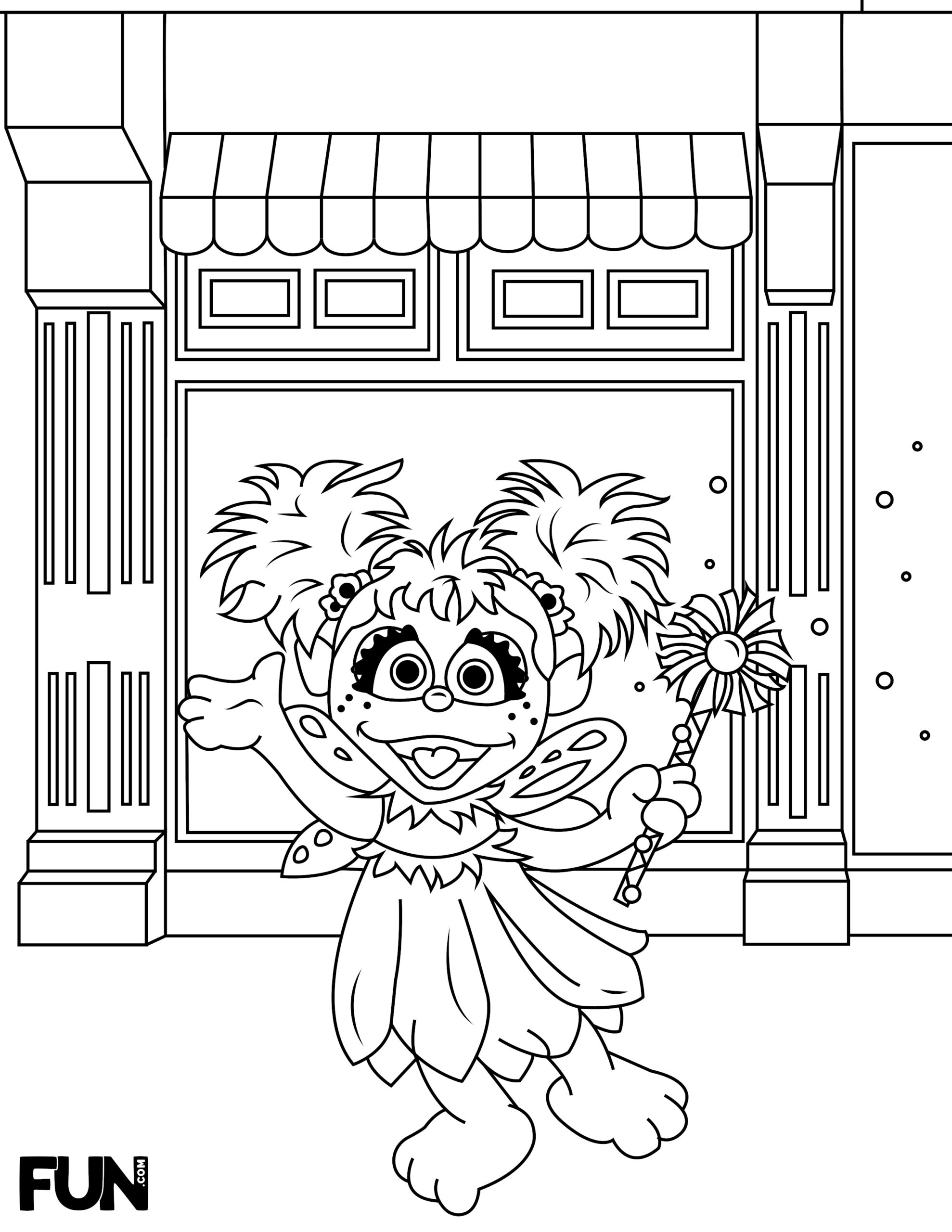 Abby Cadabby And Elmo Coloring Page Free Printable