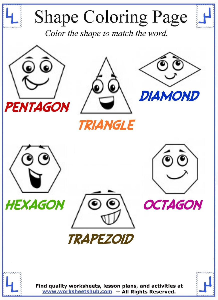 The Shape Song 1 2 Template Super Simple
