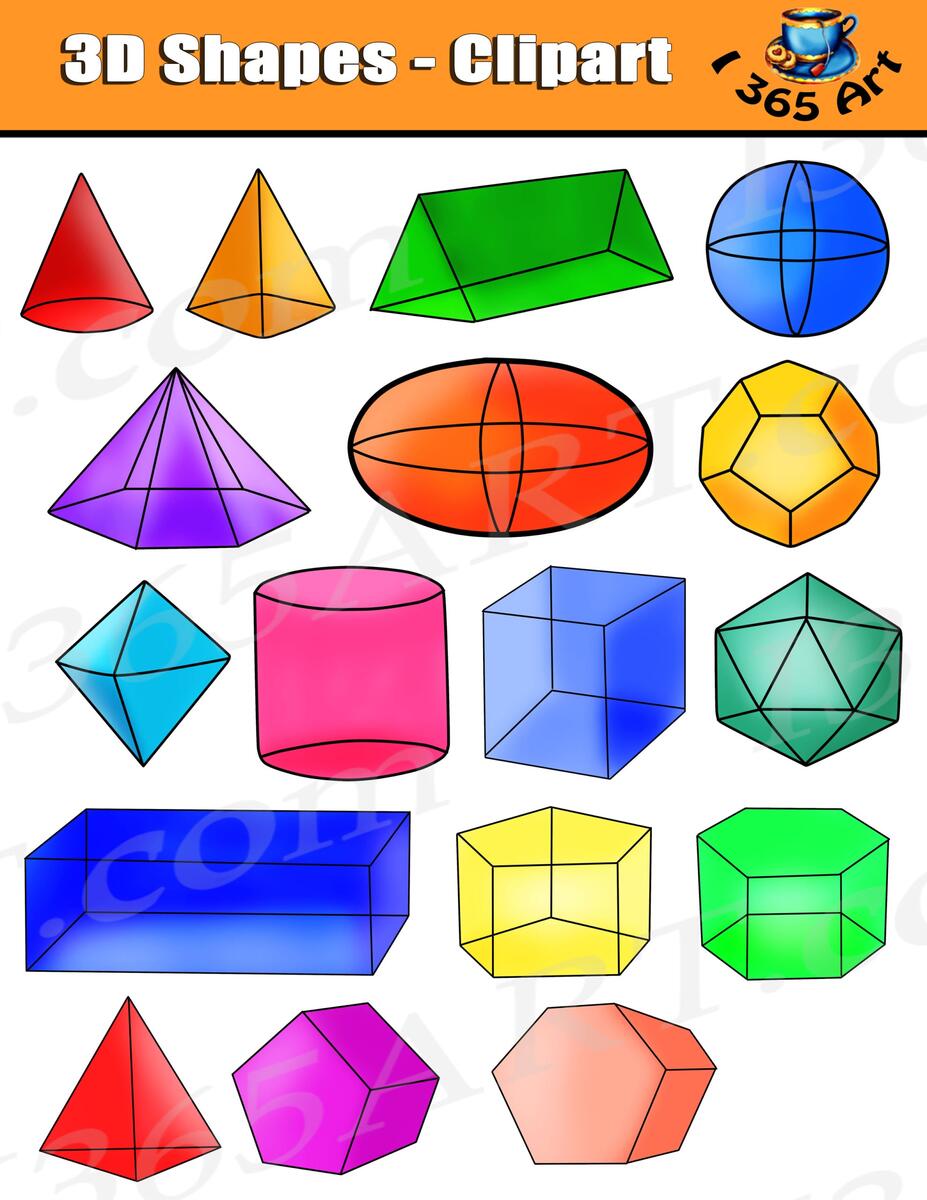 Shapes Clipart Isometric 3D Shapes Digital Graphics Clipart 4 School Shapes Clipart Isometric 3D Shapes Digital Graphics Clipart 4 School