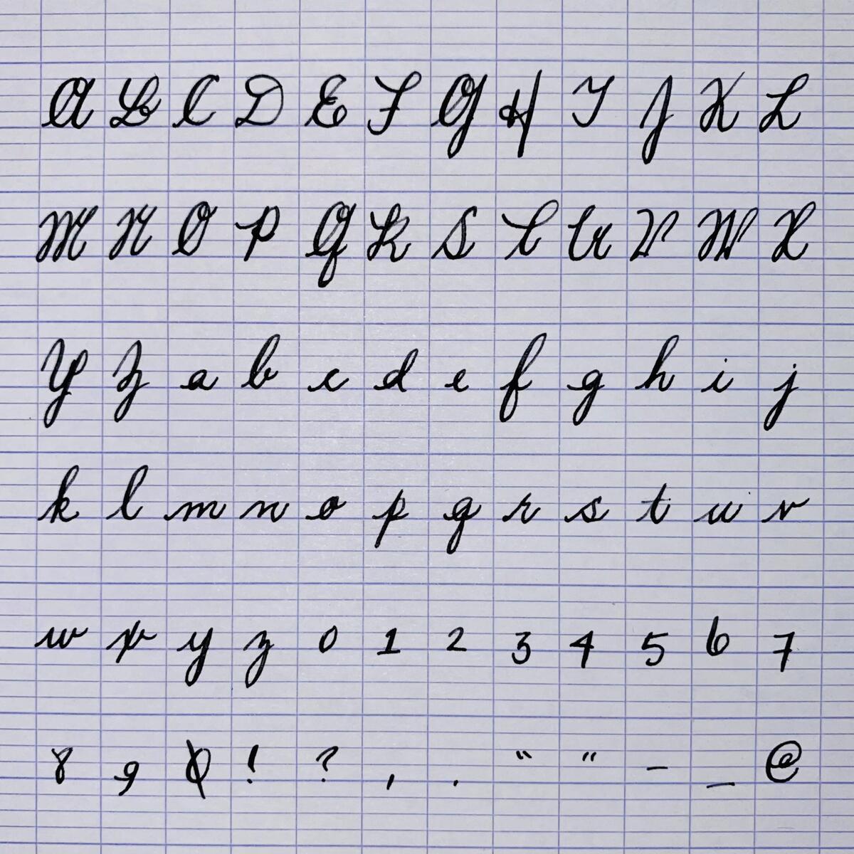 So I Was Teaching My Nephew How To Write In Cursive And I Wrote Out The Alphabet I Learned Cursive In Elementary School In The US During The 90s But My So I Was Teaching My Nephew How To Write In Cursive And I Wrote Out The Alphabet I Learned Cursive In Elementary School In The US During The 90s But My