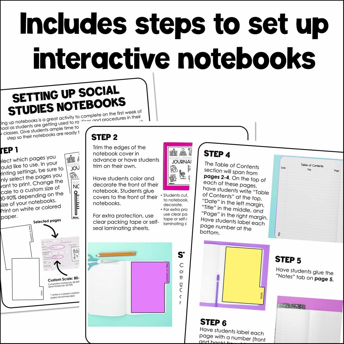 Social Studies Interactive Notebook Covers