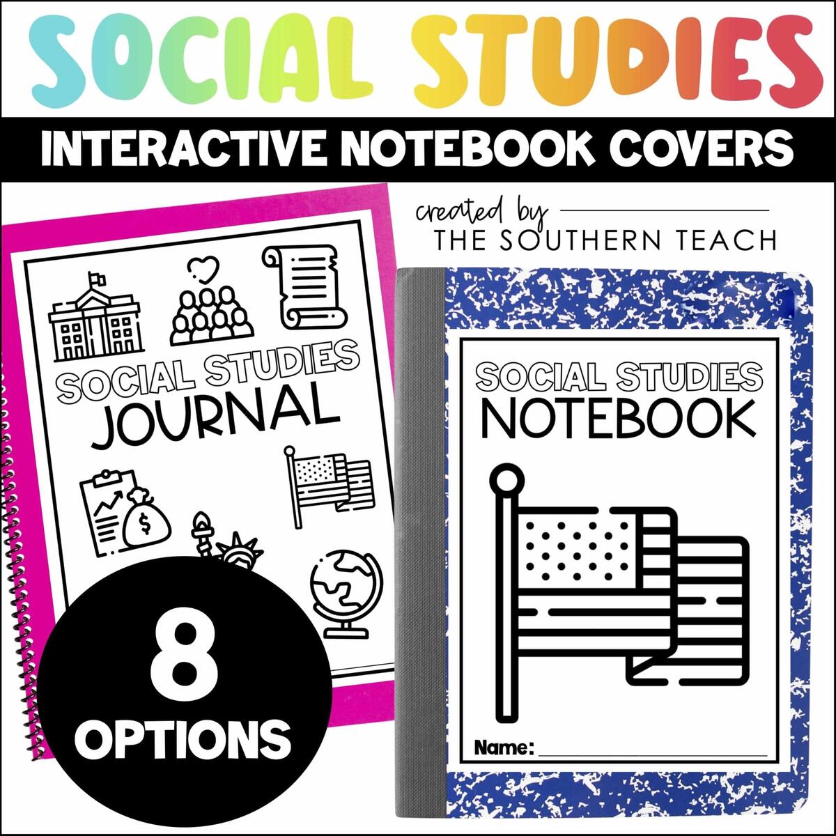 Social Studies Interactive Notebook Covers