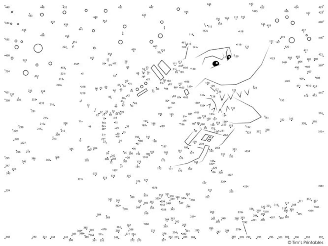 Space Shark Dot To Dot Connect The Dots PDF 461 Dots Etsy Hong Kong