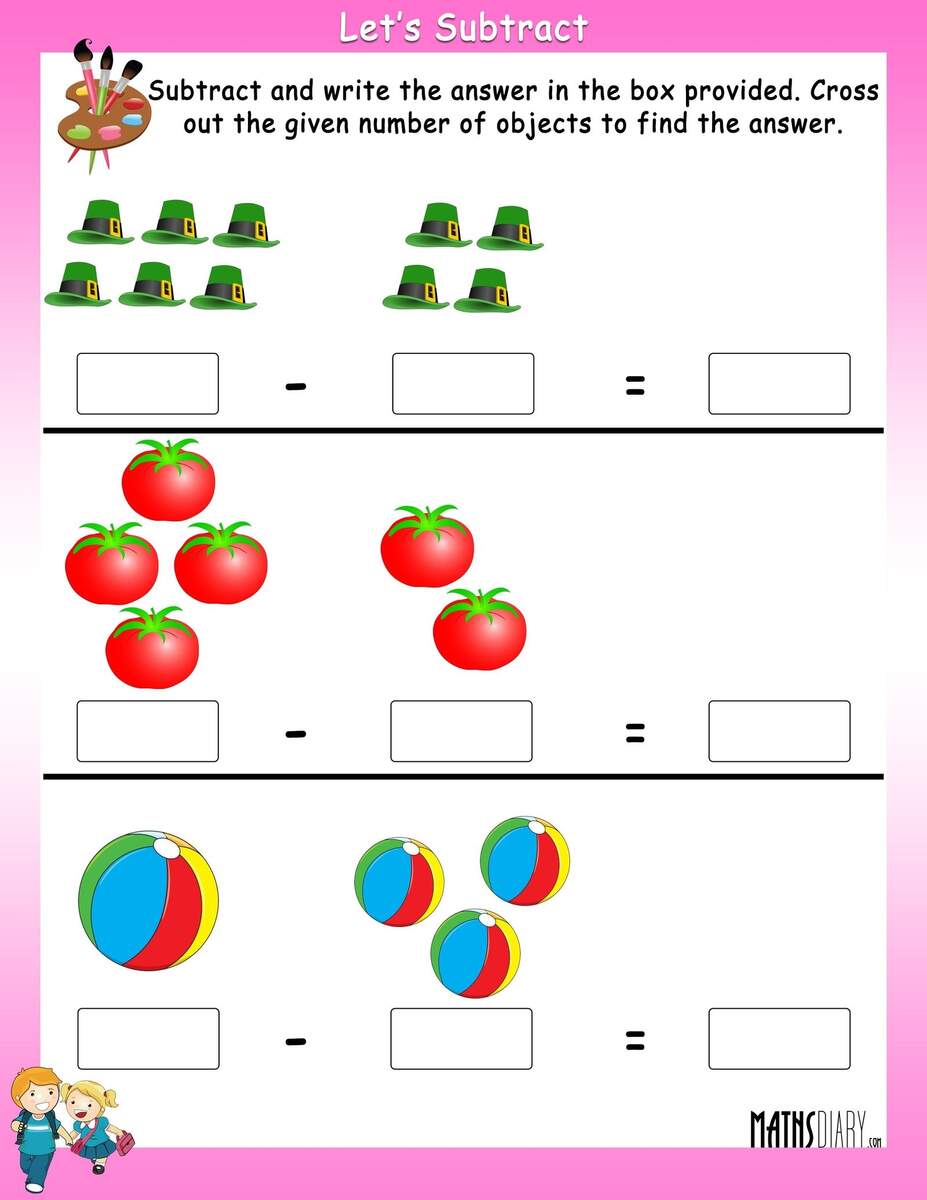 Subtract By Crossing The Objects Worksheets Math Worksheets MathsDiary Subtract By Crossing The Objects Worksheets Math Worksheets MathsDiary