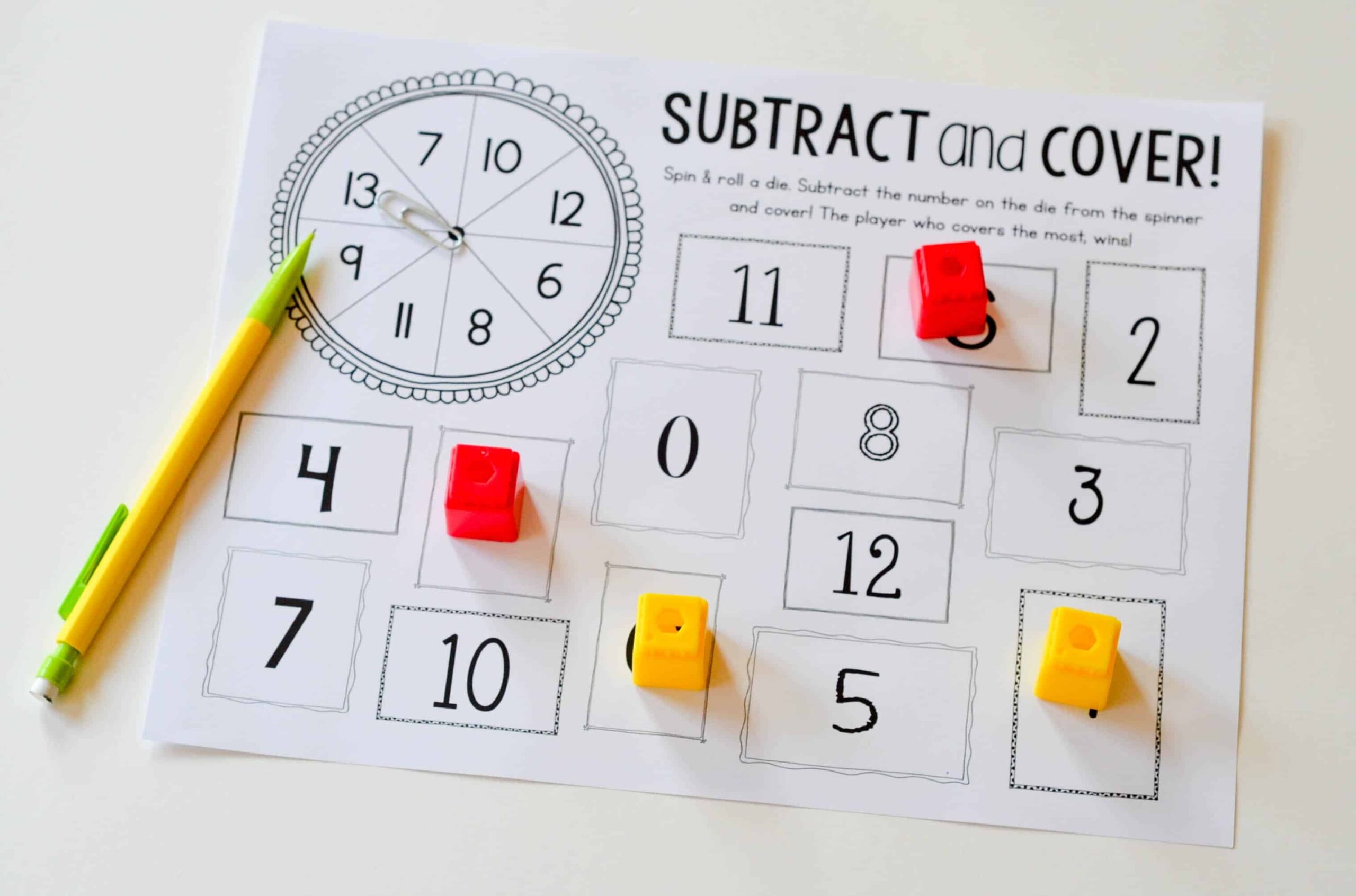 Subtraction Activities For First Grade Susan Jones Teaching