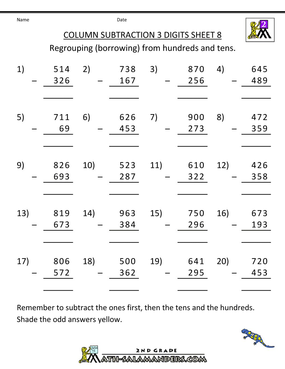 3RD GRADE MATH TWO DIGIT SUBTRACTION WITH REGROUPING Steemit