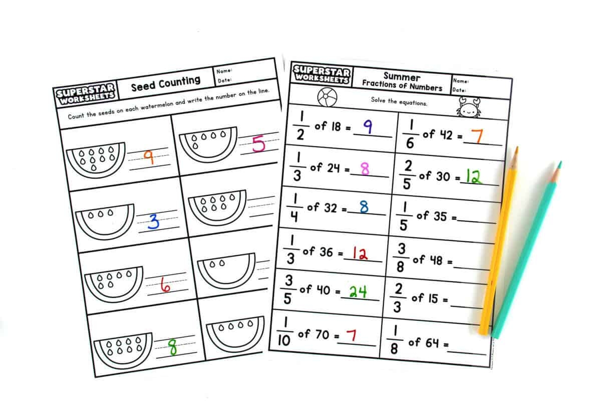 Summer Worksheets Free Printables Superstar Worksheets