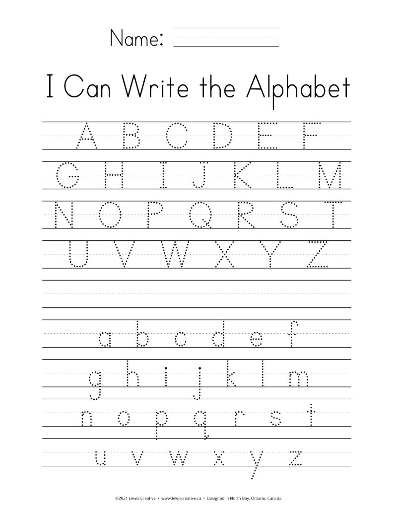 Teach Your Kids To Write The Alphabet Lewis Creative Teach Your Kids To Write The Alphabet Lewis Creative