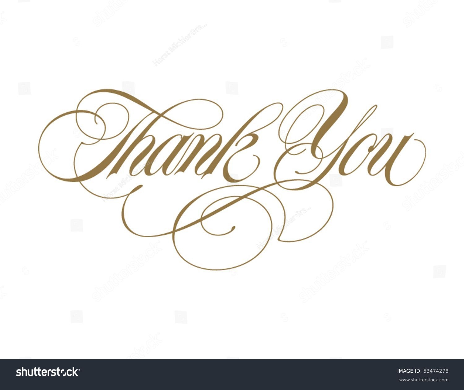 Thank You Vector Lettering Stock Vector Royalty Free 74396326 Shutterstock