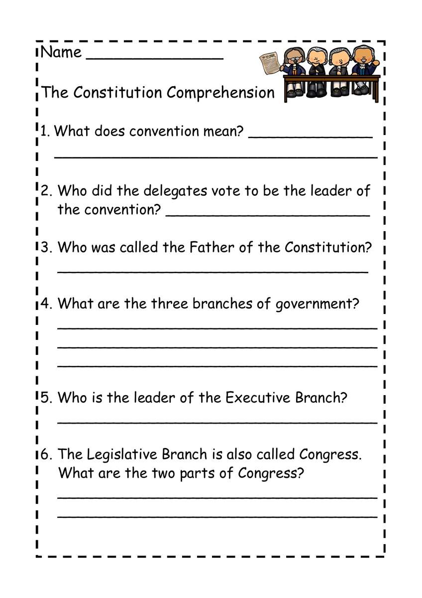 The Constitution Reading Comprehension Passage Made By Teachers