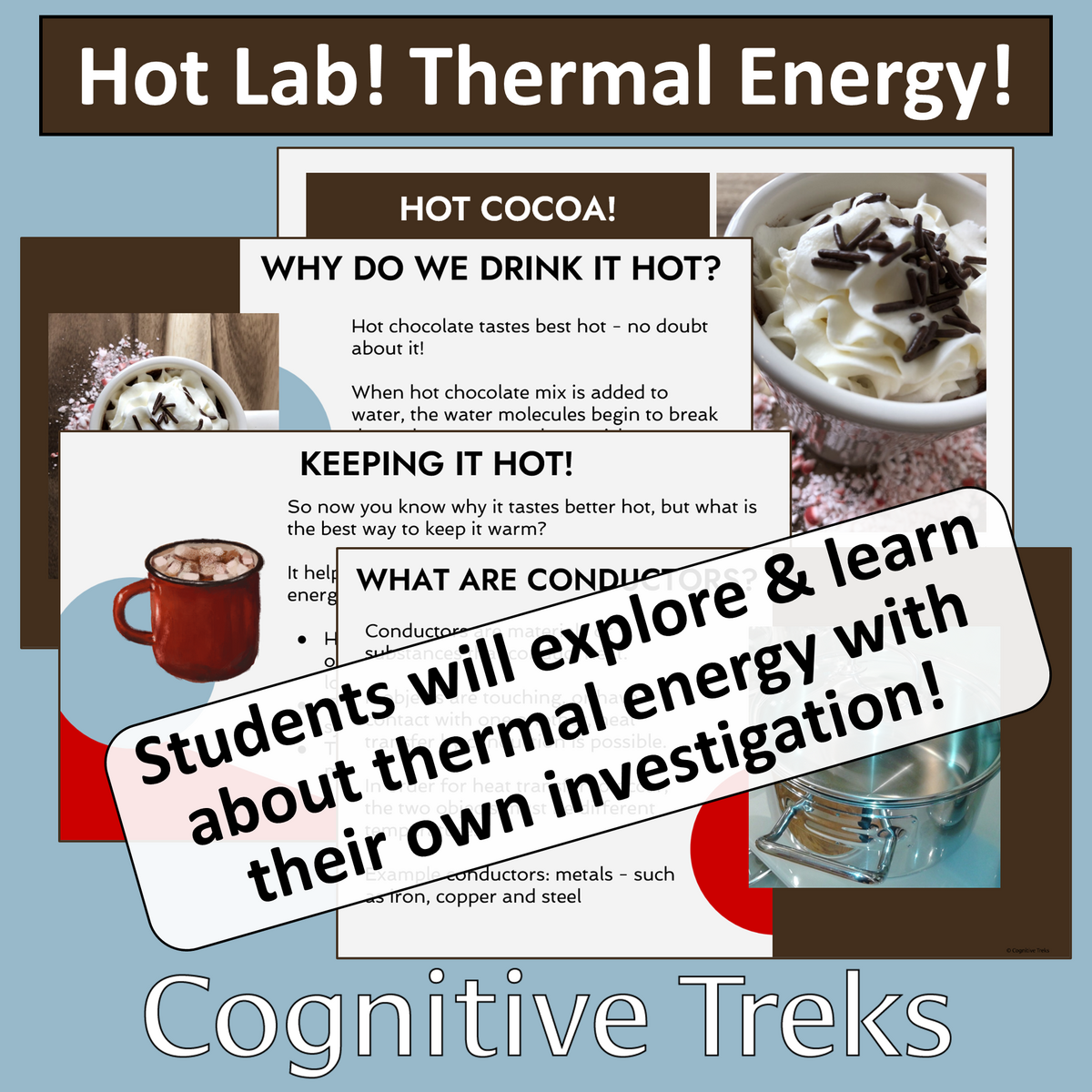 Thermal Energy And Heat Transfer CER Investigation Lab Hot Cocoa Chocolate Challenge Science Experiment Conductors And Insulators Fun Hands On Activity Middle School Science Classful Chocolate Activities For Kids That Make Learning Fun The Secret Life Of Homeschoolers