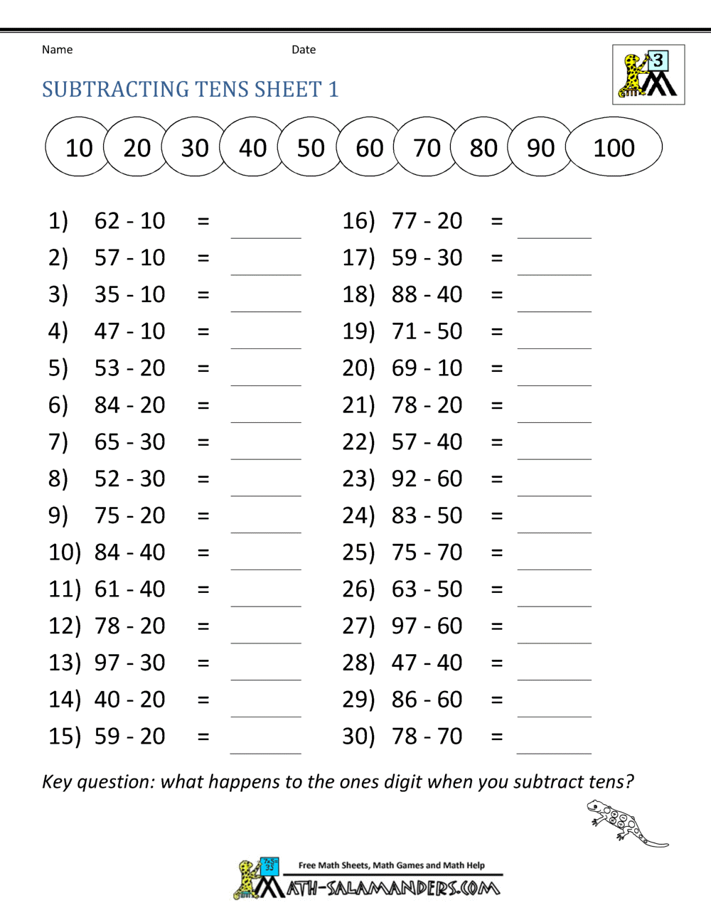 Third Grade Subtraction Worksheets Worksheets Library Third Grade Subtraction Worksheets Worksheets Library