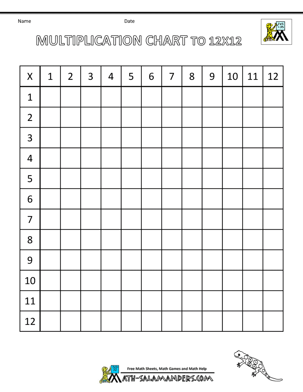 Times Table Grid To 12x12 Master Multiplication With Fun Free Printable Times Table Worksheets
