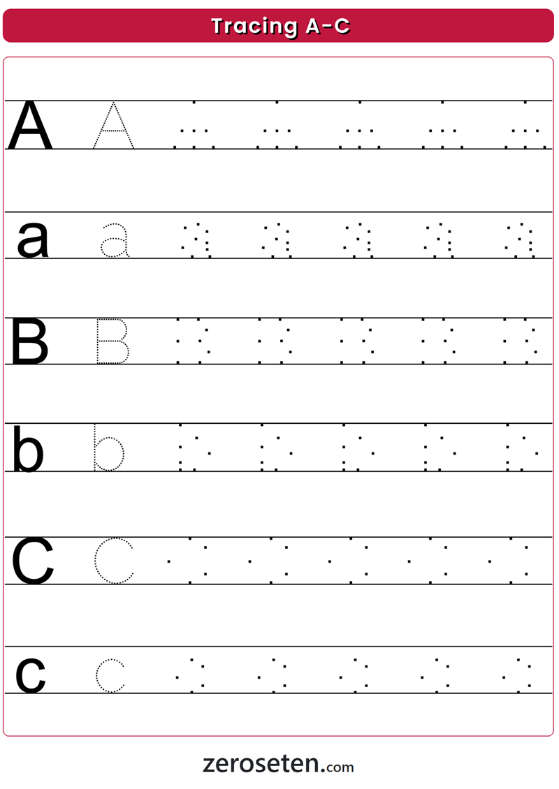 Tracing Letter C Cut Out Stock Images Pictures Alamy