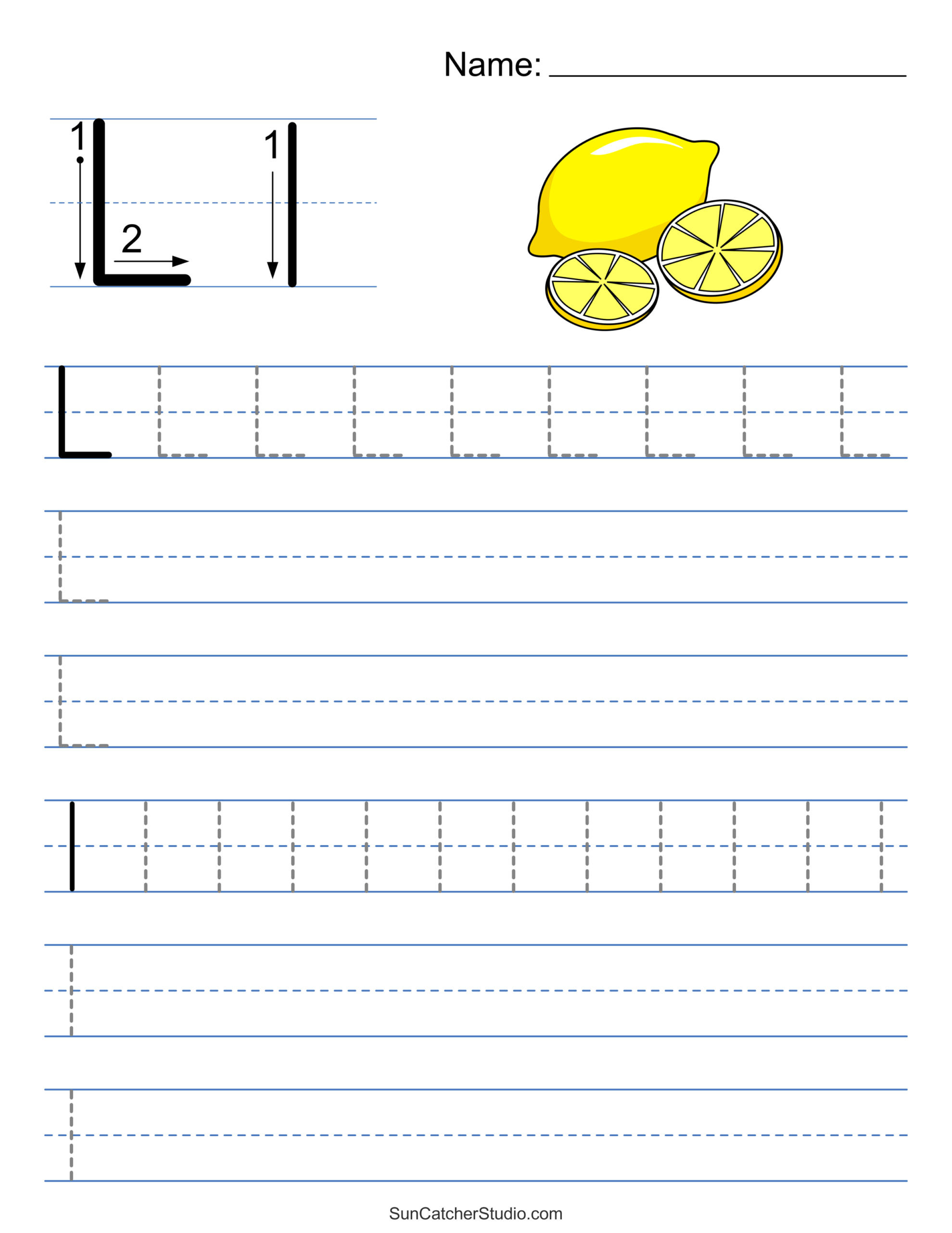 Tracing Alphabet Letters Printable Handwriting Worksheets Free Printables Lettering SVG Files Tools Apps Letter L Tracing Worksheet Free Printables Teach Prints