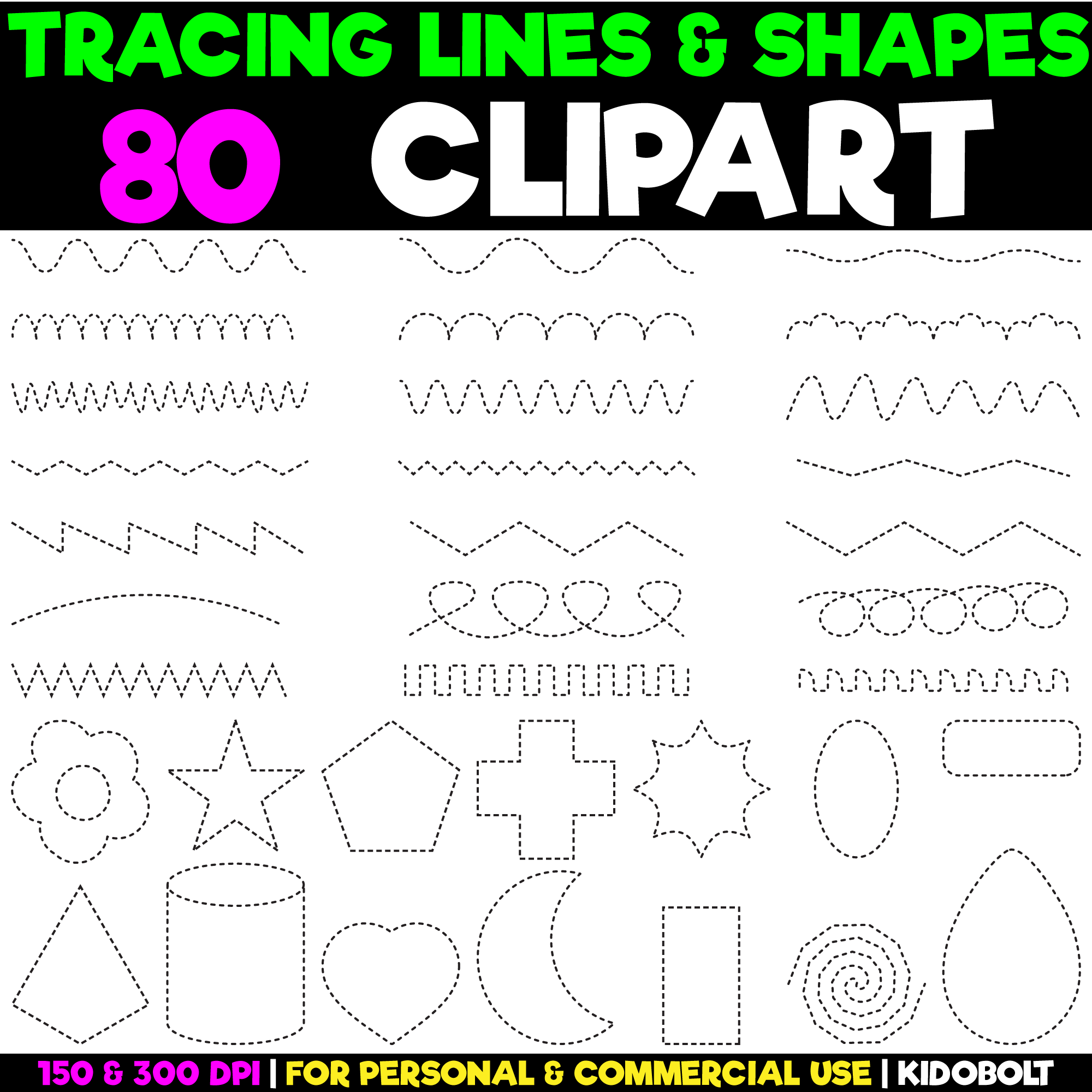 15 FREE Tracing Shapes Worksheets For Preschool Kids My Happy Homeschooling