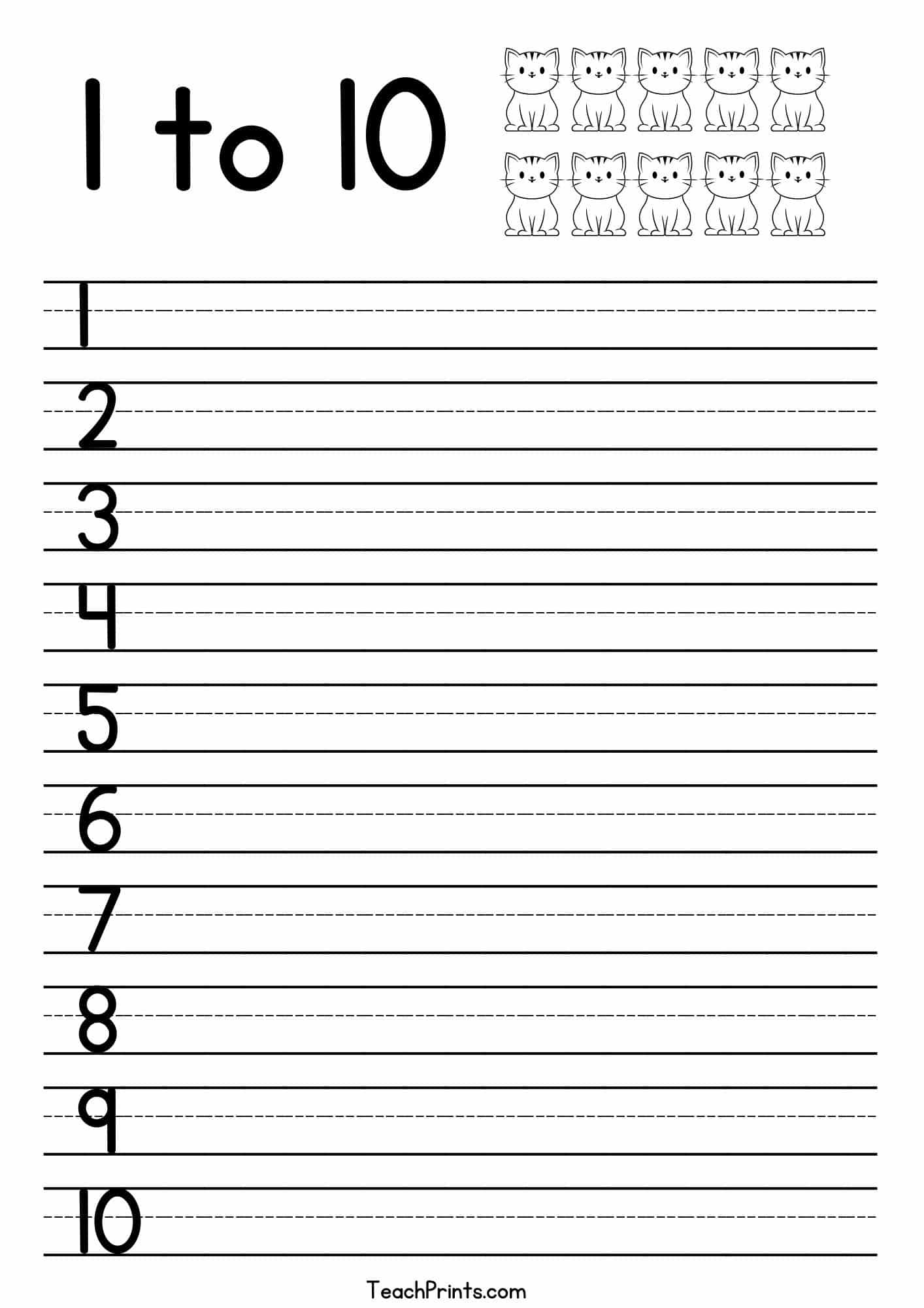 Tracing Numbers Number Tracing Worksheets Tracing Numbers 1 To 10 Number Writing Practice MegaWorkbook