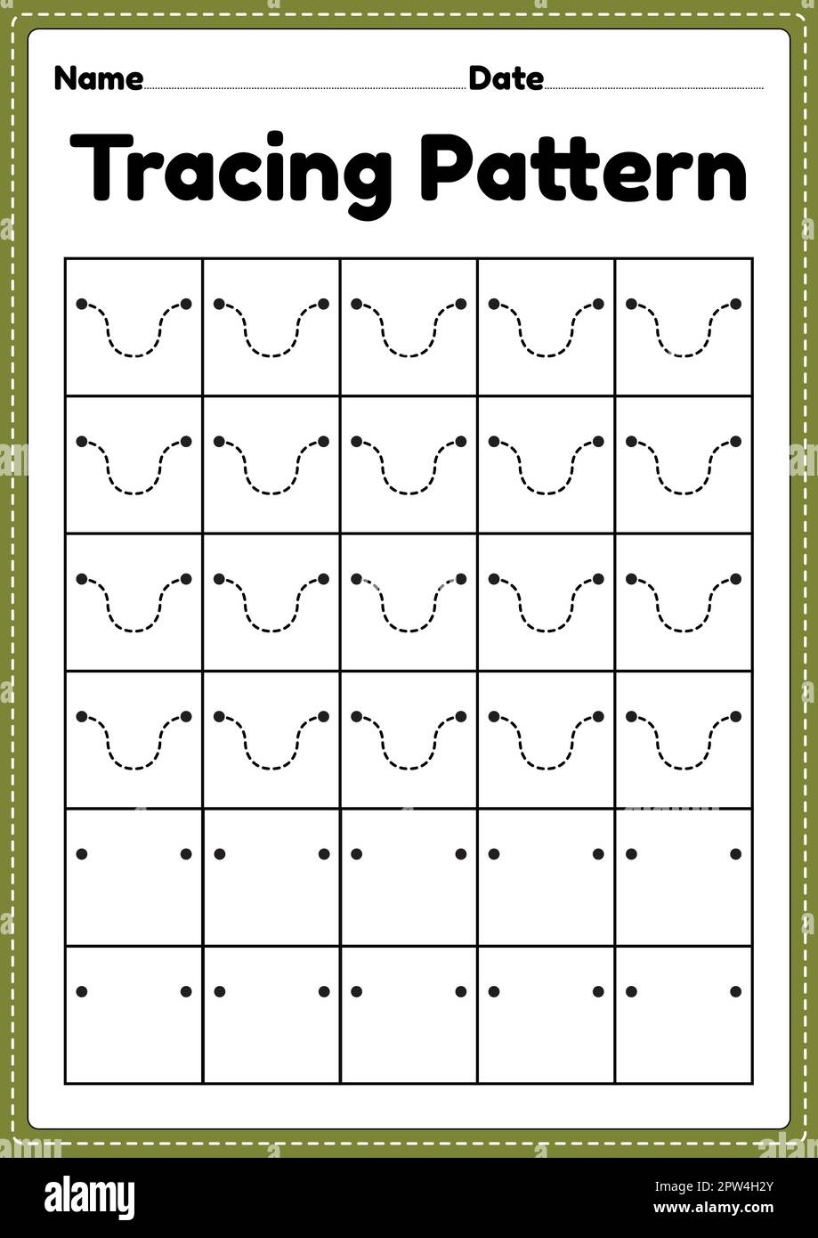 Curved Line Tracing Worksheets For Kindergarten Free