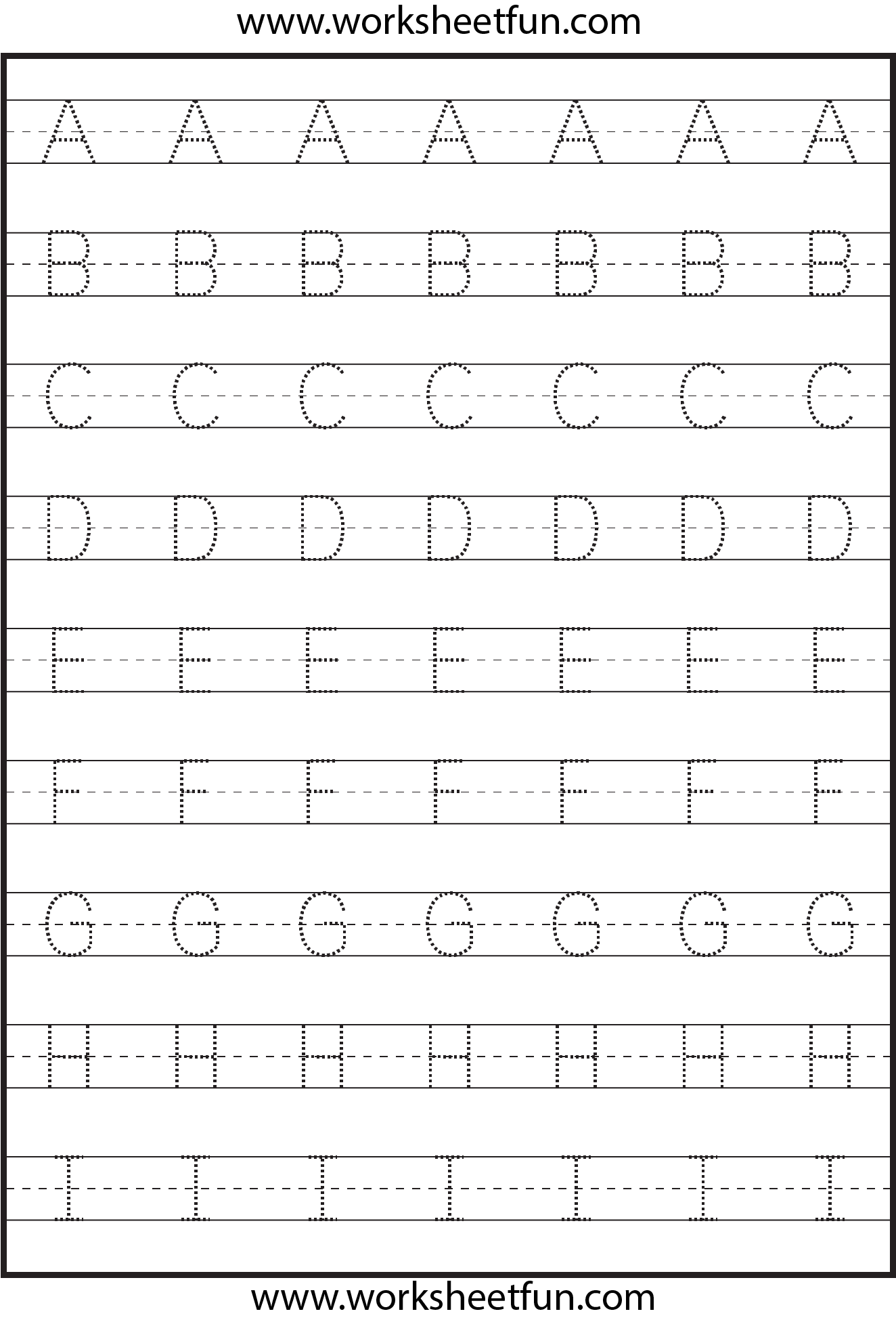 Uppercase Letter Tracing Worksheets Free Printables Doozy Moo