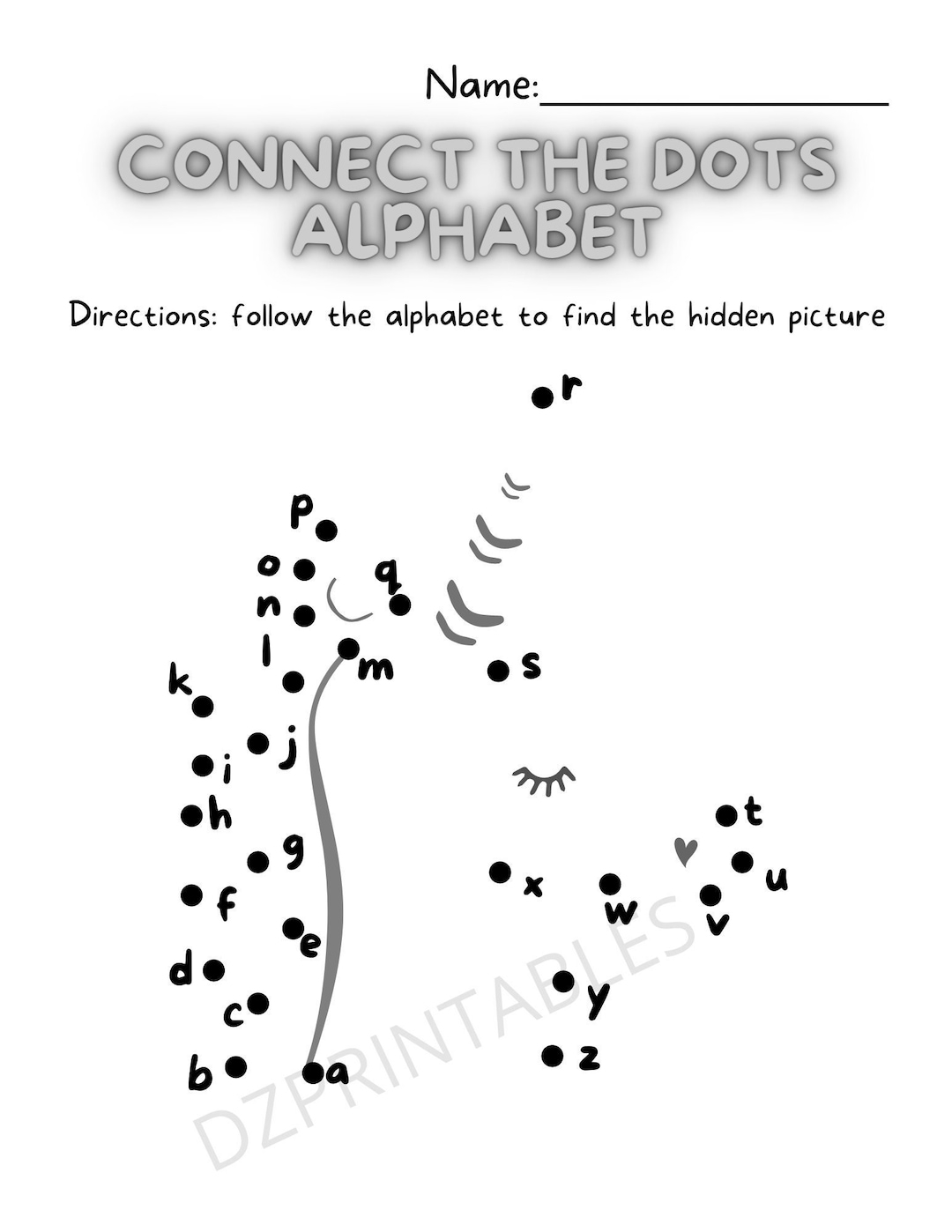 Alphabet Dot To Dot Worksheet Free Printable Doozy Moo