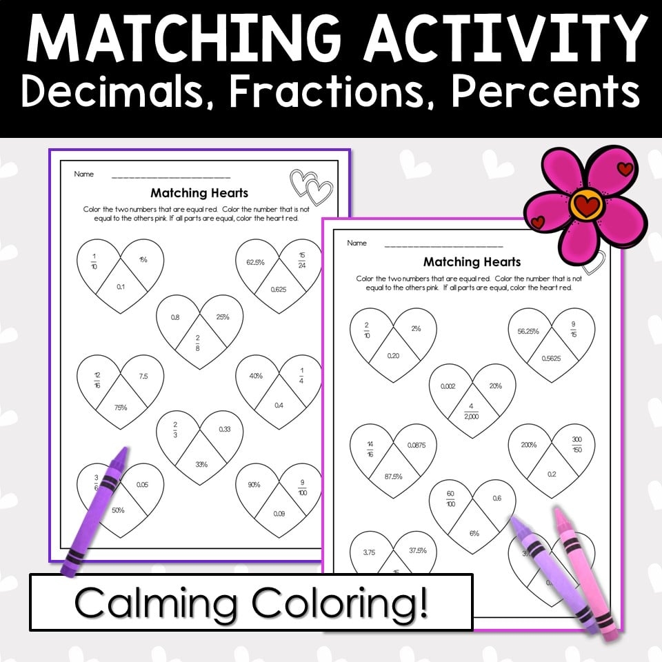 Valentine S Day Math Worksheets 6th Grade Teach With Tina Valentine S Day Math Worksheets 6th Grade Teach With Tina