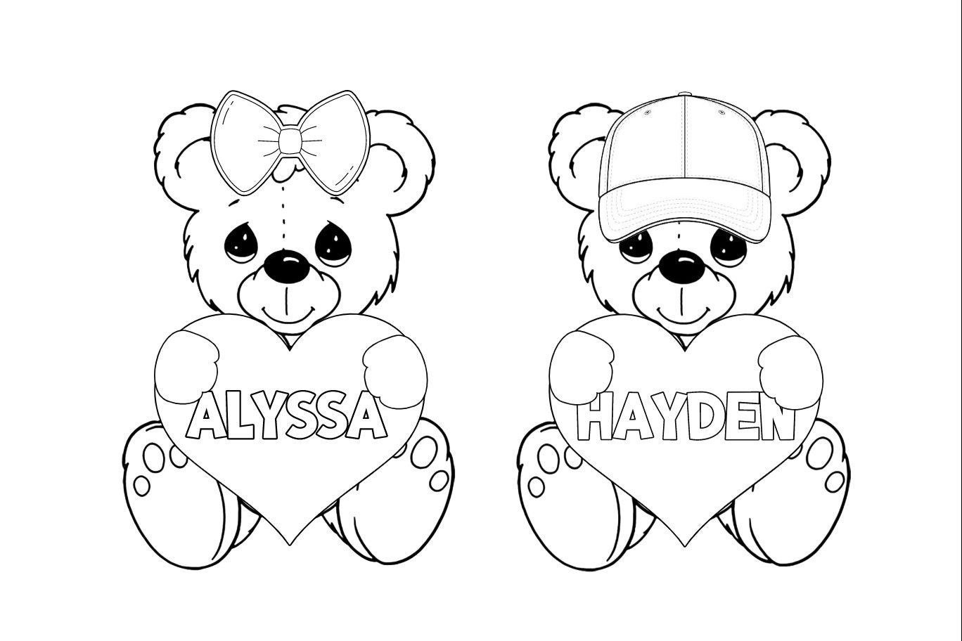 Valentines Day Coloring Page Teddy Bear Coloring Page Personalized Coloring Page Coloring Book Valentine Teddy Bear Etsy Valentines Day Coloring Page Teddy Bear Coloring Page Personalized Coloring Page Coloring Book Valentine Teddy Bear Etsy