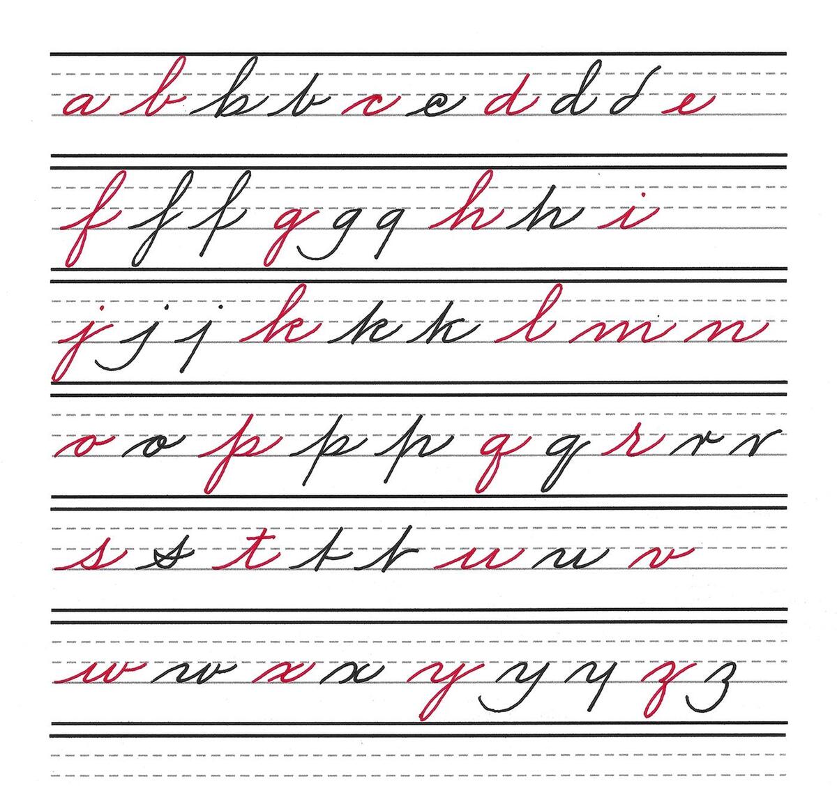 Cursive Lower Case Letters 20 Free PDF Printables Printablee