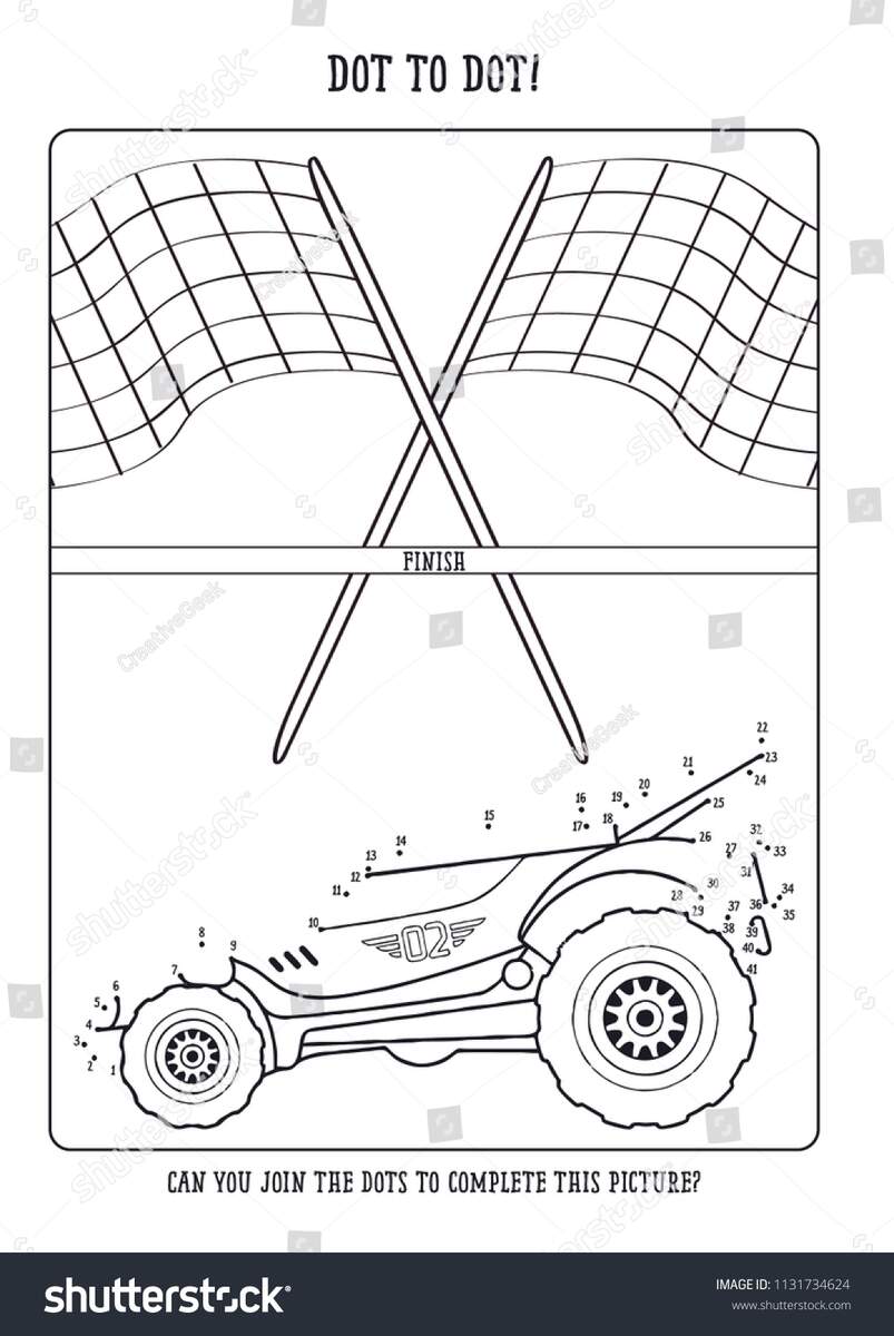 Vector Illustration Racing Car Dot Dot Stock Vector Royalty Free 1131734624 Shutterstock