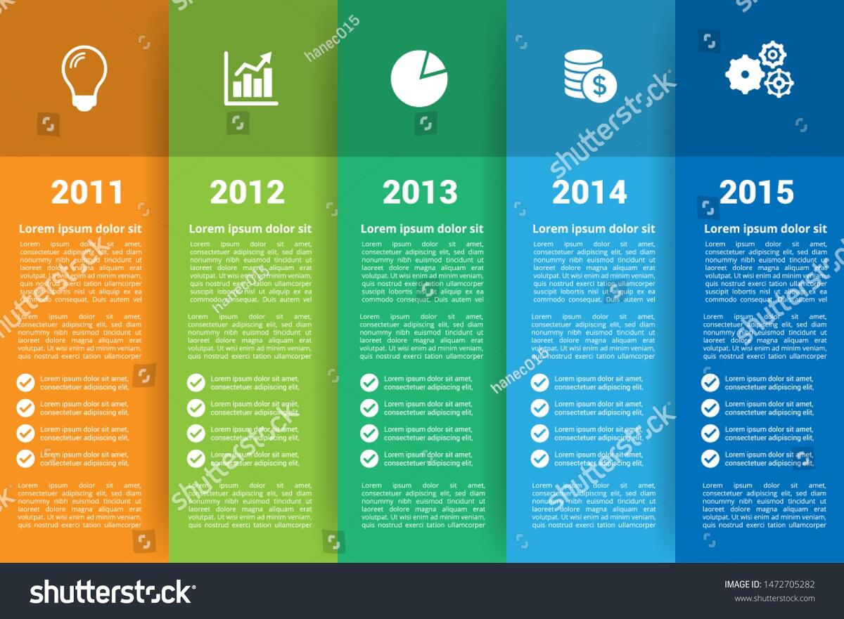 Vector Infographic Timeline Price Comparison Table Stock Vector Royalty Free 1472705282 Shutterstock