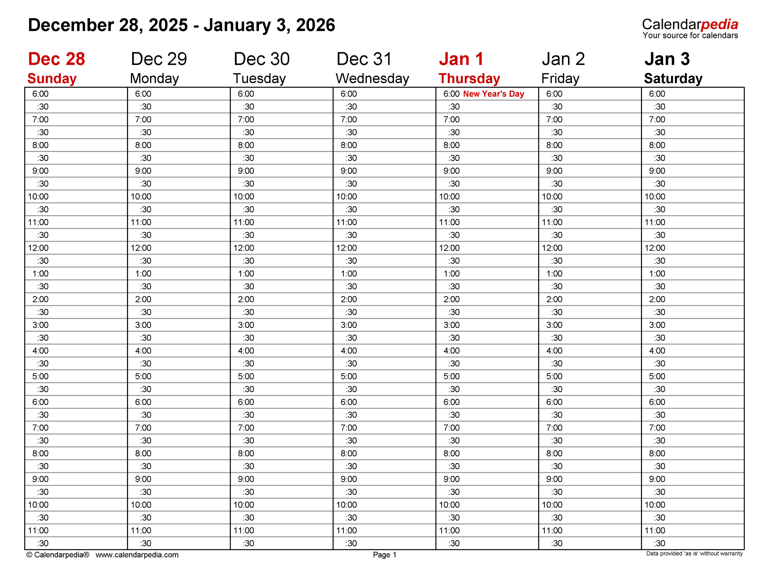 Weekly Calendars 2026 For PDF 12 Free Printable Templates Weekly Calendars 2026 For PDF 12 Free Printable Templates