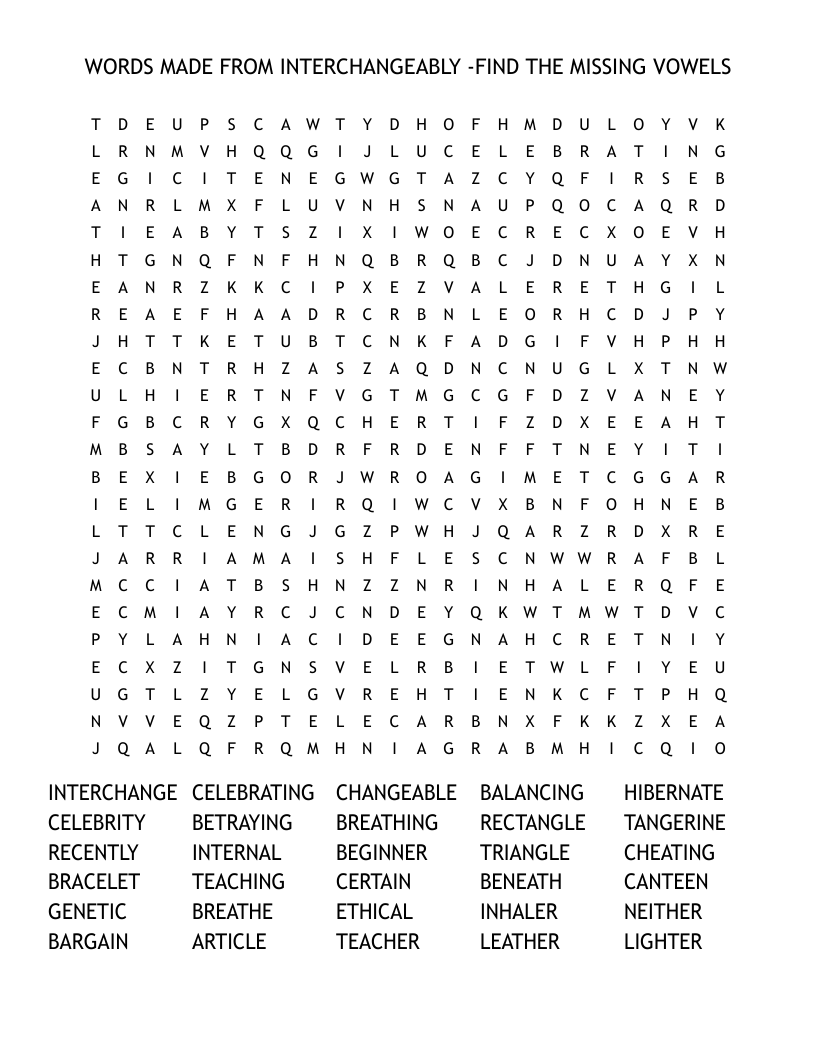 Missing Vowels Word Search App On Amazon Appstore