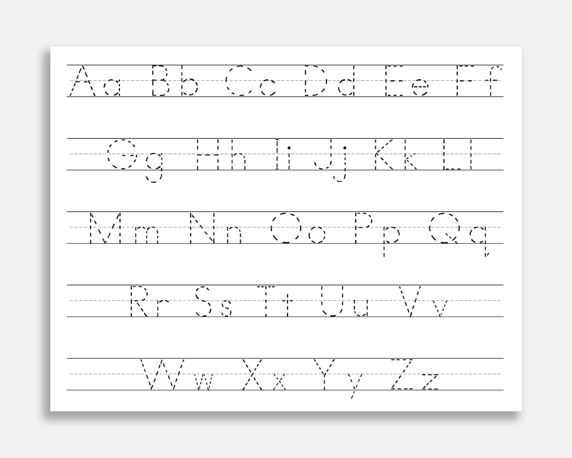 Writing Practice Alphabet Small Letters