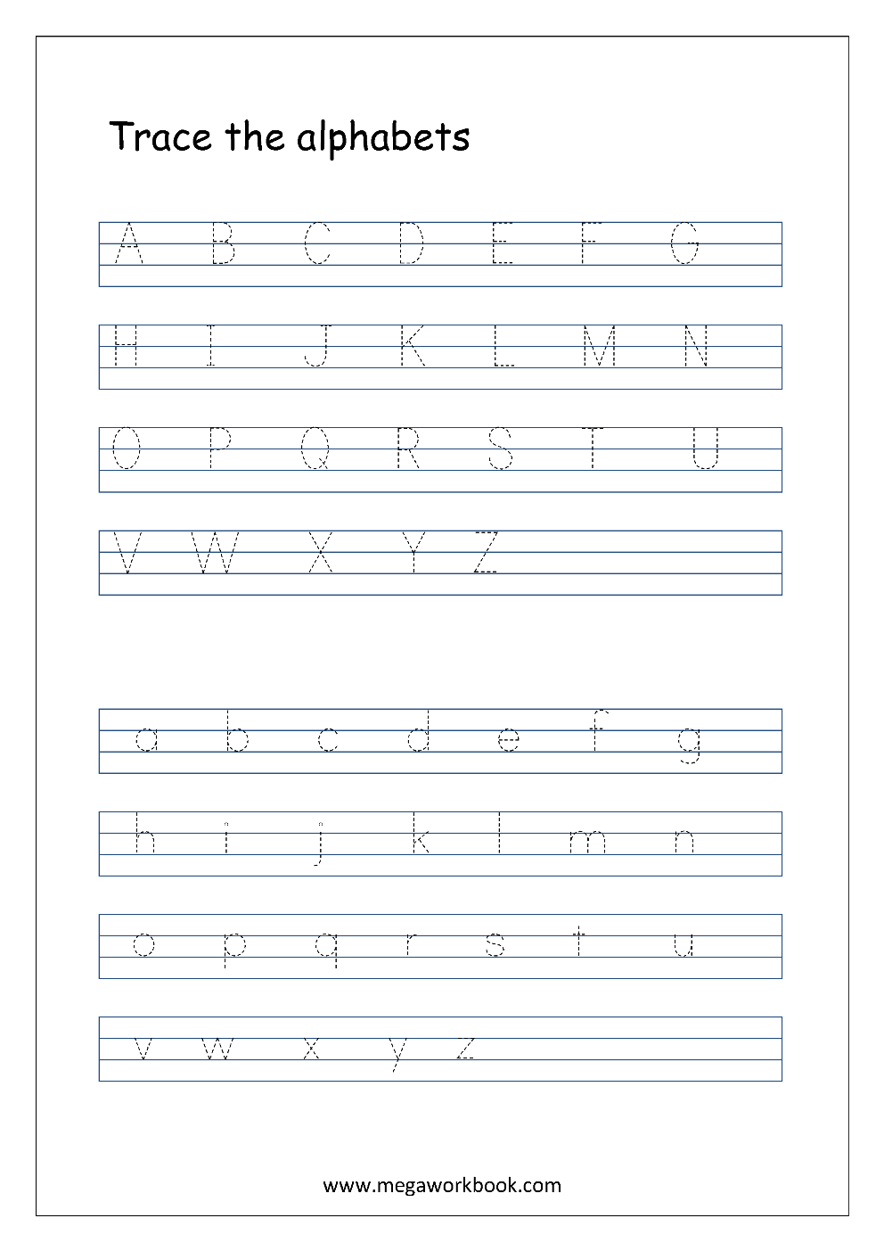 Writing Practice Alphabet Small Letters