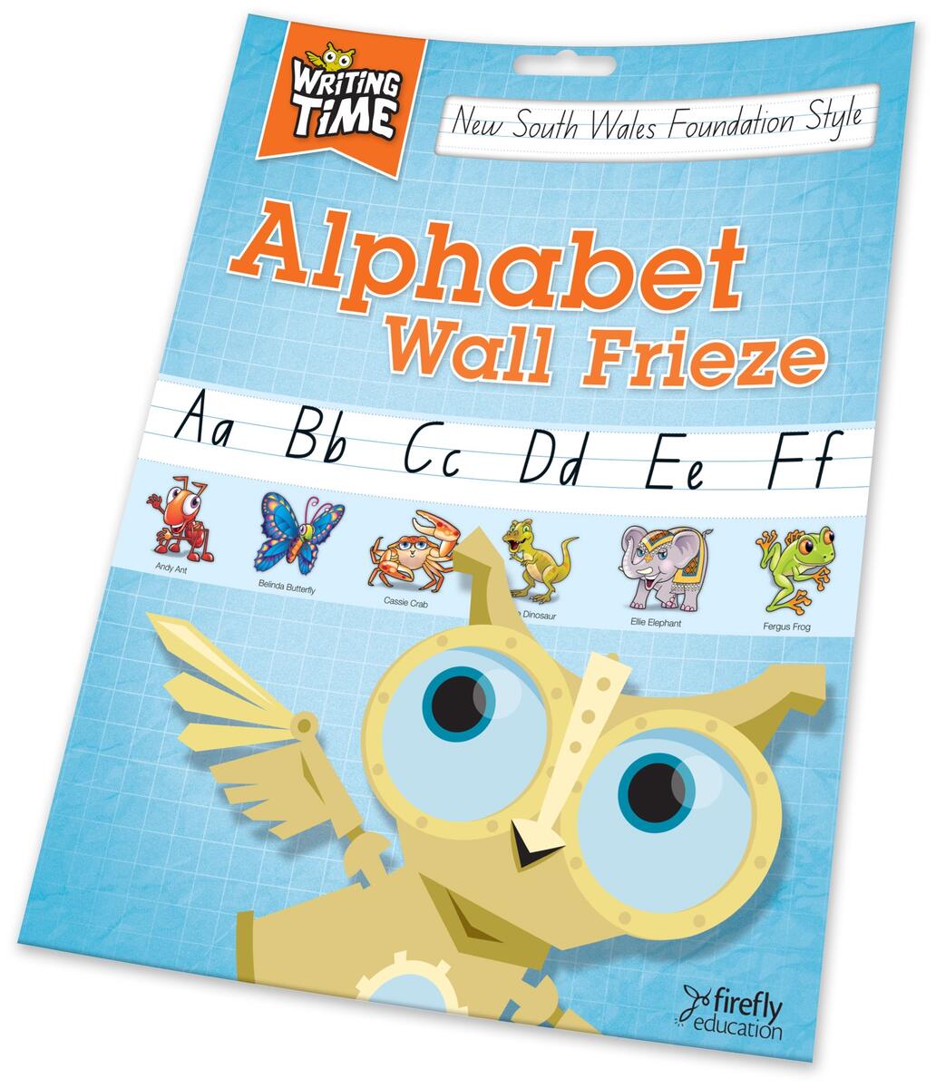 Writing Time Alphabet Wall Frieze NSW Foundation Style Firefly Education Store